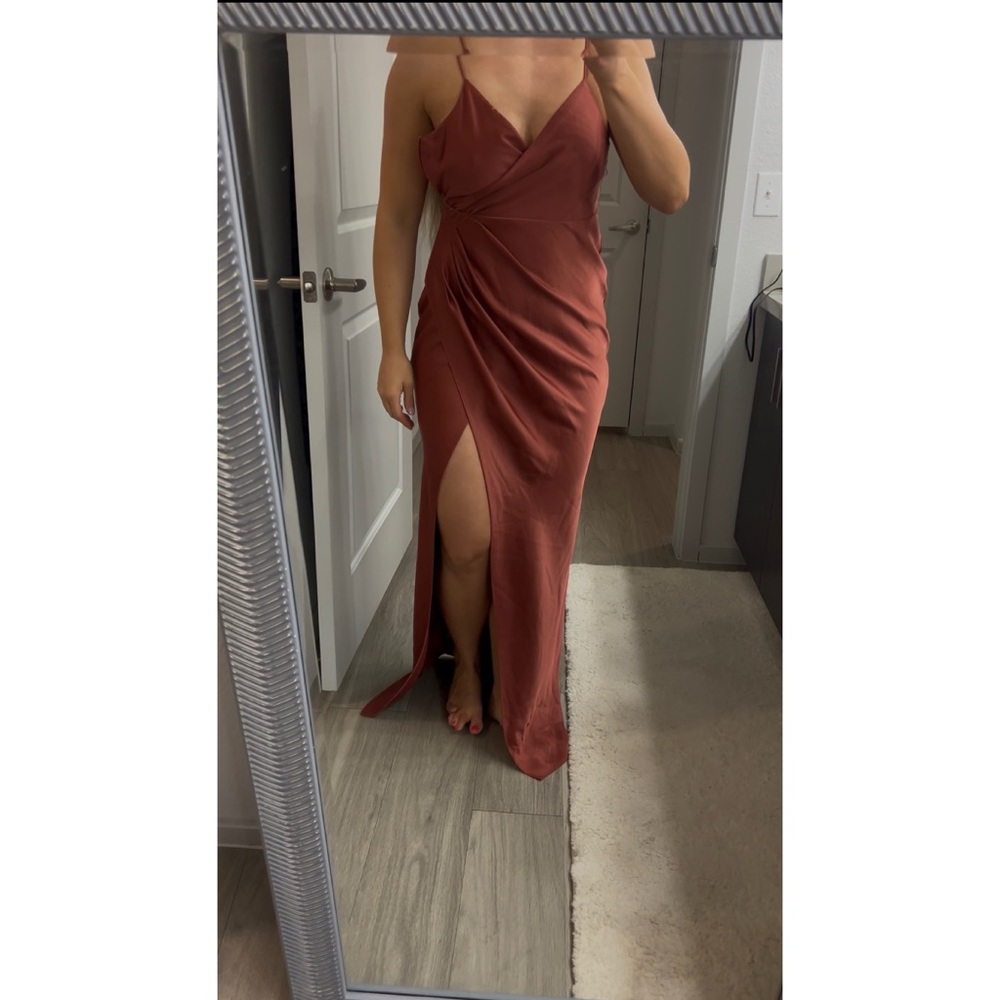 BHLDN Freya Satin Charmeuse Dress